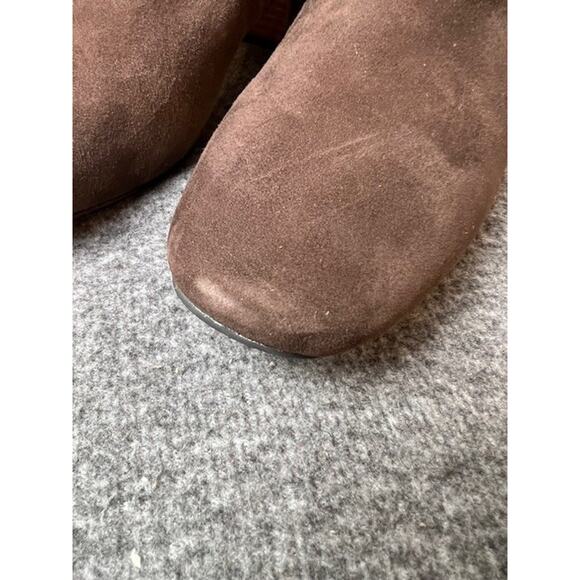 Gentle Souls By Kenneth Cole Everly Brown Suede Women Stretch Ankle Boots Size 7 - Picture 2 of 9